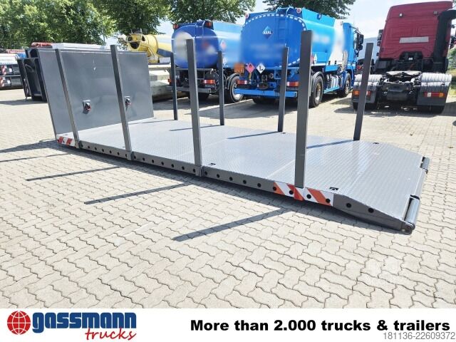 Abrollcontainer  Abrollplattform 6.000mm, mit abnehmbaren Rungen