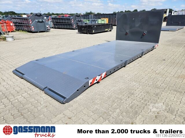 Abrollcontainer  Abrollplattform 6.000mm, mit abnehmbaren Rungen