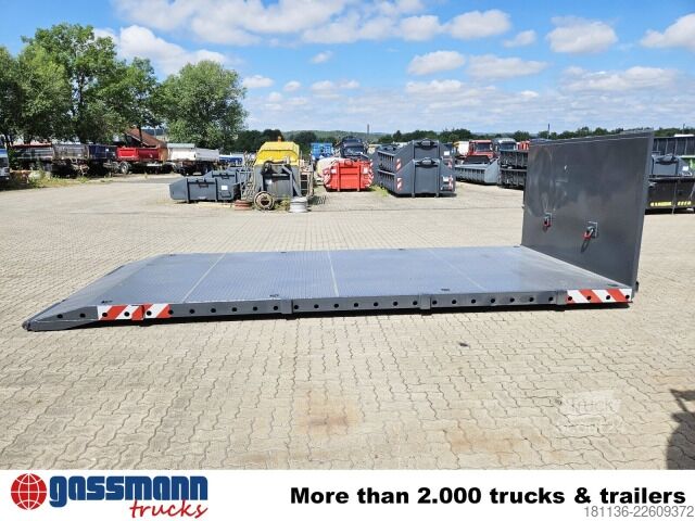 Abrollcontainer  Abrollplattform 6.000mm, mit abnehmbaren Rungen