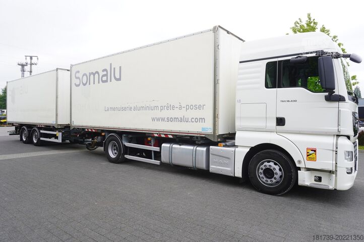 Container sett MAN TGX 18.430 / Set Box+Trailer 18+18 EPAL