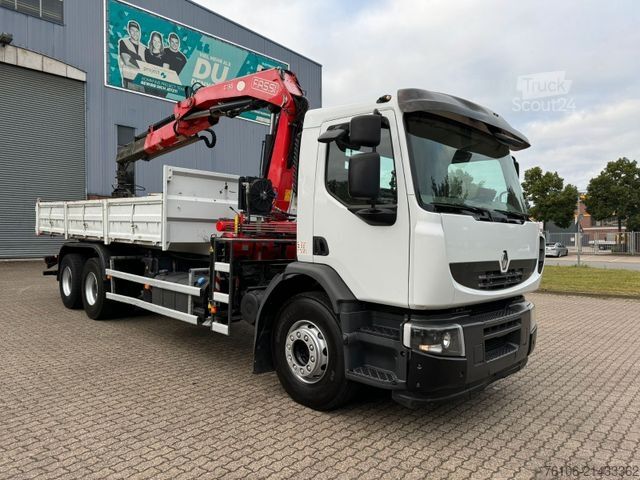 Lastbilsmonterad kran RENAULT Premium Lander 310.26 6x4 Kipper /Kran