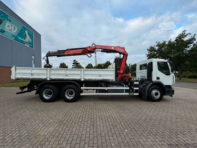 Lastbilsmonterad kran RENAULT Premium Lander 310.26 6x4 Kipper /Kran