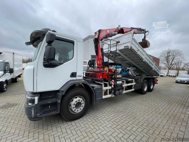 Lastbilsmonterad kran RENAULT Premium Lander 310.26 6x4 Kipper /Kran