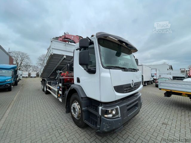 Lastbilsmonterad kran RENAULT Premium Lander 310.26 6x4 Kipper /Kran