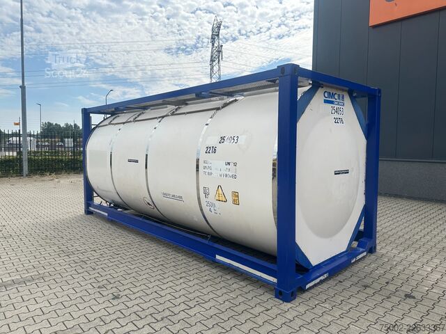 Container cisternă CIMC 20FT ISO / 25.120L / 1-COMP  / BAFFLES / UN POR...