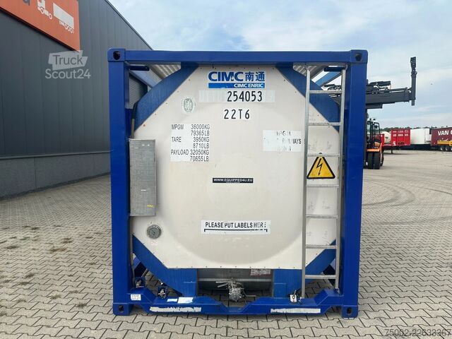 Container cisternă CIMC 20FT ISO / 25.120L / 1-COMP  / BAFFLES / UN POR...