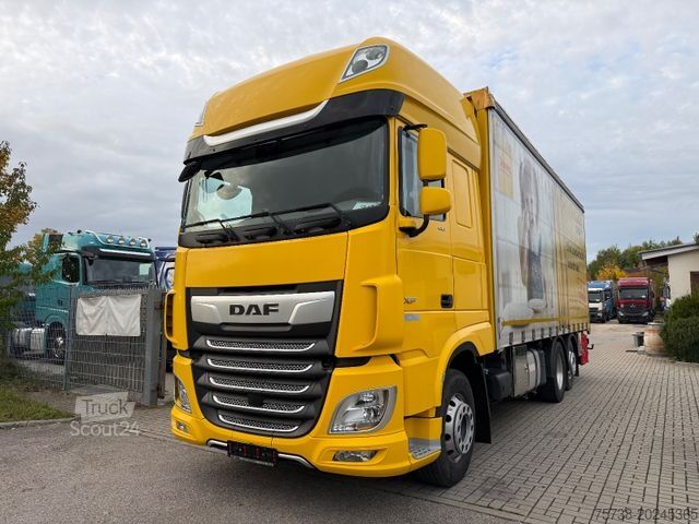 Samochód ciężarowy z plandeką typu platforma DAF XF 480 SSC/Kompressor/Intader/Dinkel/Getreide