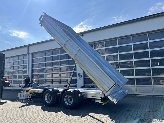 Kippivaunu Möslein TTD 19 B  19 t Tandemkipper- Tieflader hydraulischer Klappe Breitbereifung