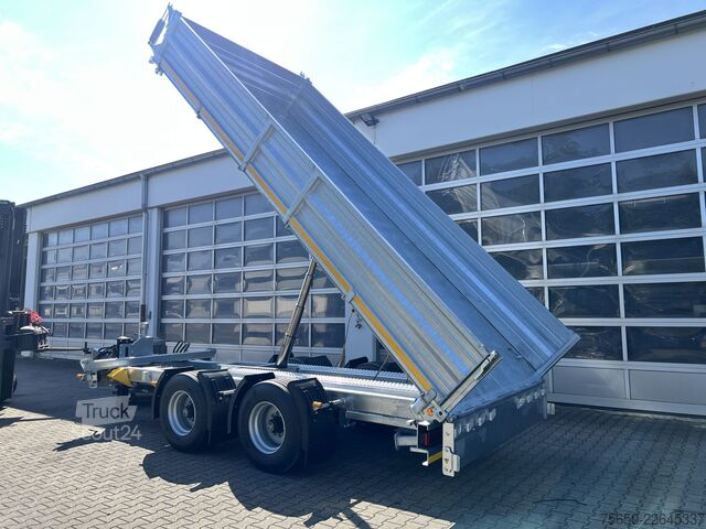 Kippivaunu Möslein TTD 19 B  19 t Tandemkipper- Tieflader hydraulischer Klappe Breitbereifung