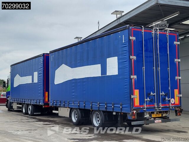 Scania R R410 6X2 NL-Combi Curtainsides Lift+steering axle Automatic Euro 6 Scania R410 R 6X2 NL-Combi Curtainsides Lift+steering ...