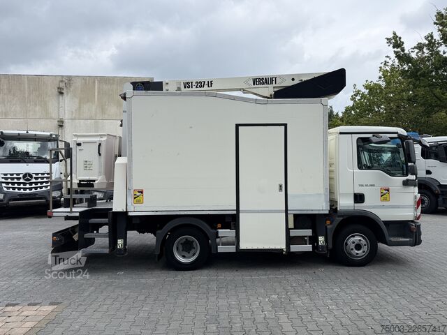 Skåpbil MAN TGL 12.180 Koffer mit Ruthmann Versalift 14.90m