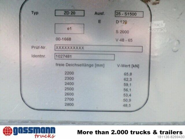 Landbruksmaskin Zugdeichsel