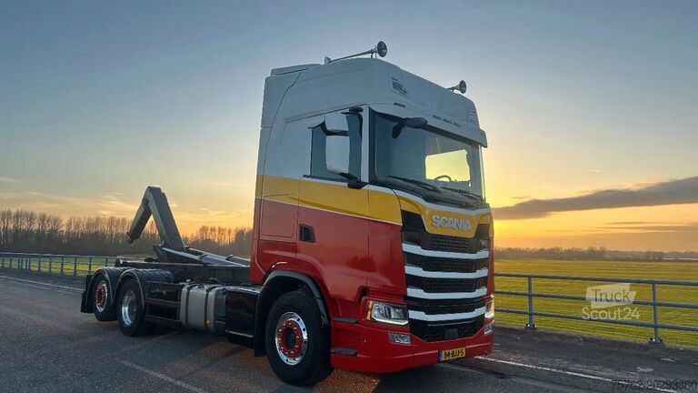 System med krogarm Scania S450 6x2*4 | 25 ton haakarm  | gestuurd | full ...
