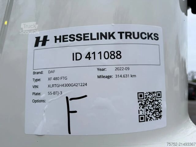 Стандарт-СЗМ DAF XF 480 6X2 FTG SSC Super Space 314.630KM! PTO-P...