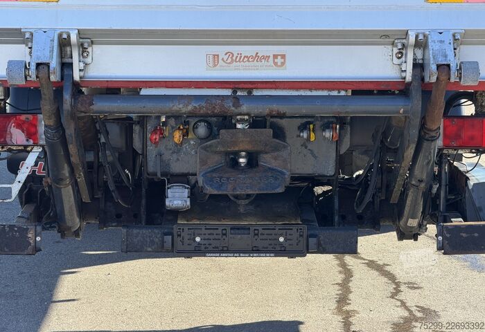 Camión plataforma con toldo Scania R164LB 4x2 Plane/HB / Swiss-Vehicle