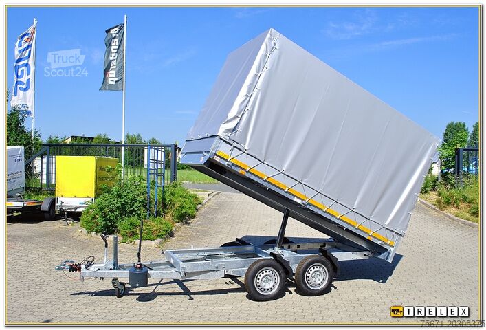 Remorque à benne basculante Eduard KH 3116 2 to Tandem Rückwärtskipper