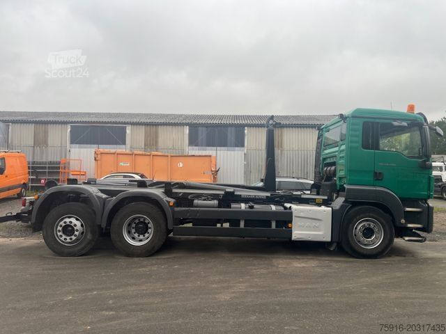 Roll-off-kippi kuorma-auto MAN TGS 26.480 6x2 Abrollkipper Meiller, Euro 6