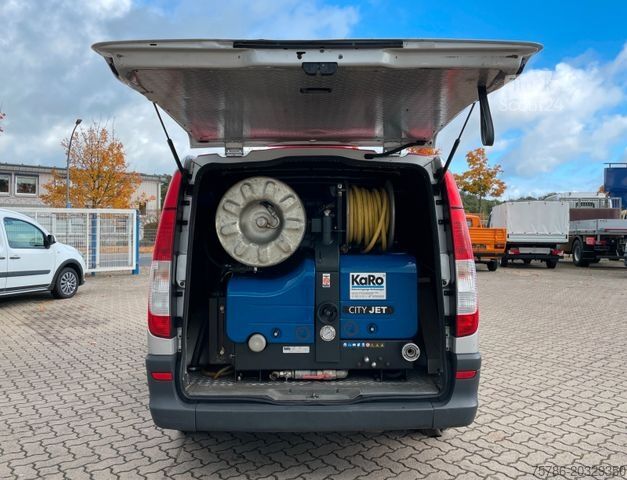 Вакуумен цистерна камион MERCEDES-BENZ Vito 109 CDI KA/ KARO CityJet 140-70 Spülwagen