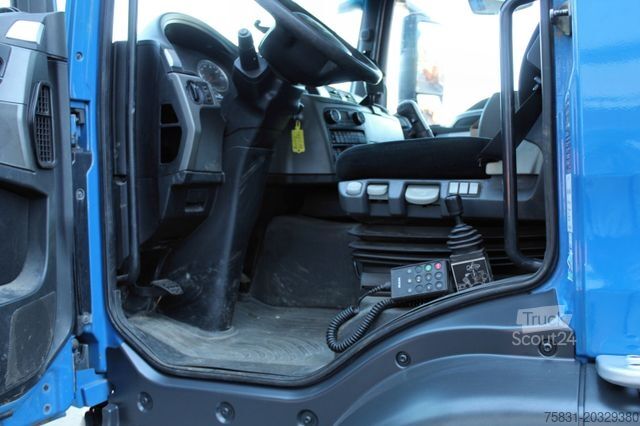 Lastbil med flak MAN TGS 18.480 4x4 BLS SZM+Pritsche MKG HLK 340 Kran