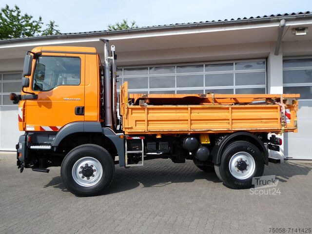 Savivartis 3 pusių MAN TGM 13.240 - 4x4 - 134 TKm - Zapfwelle