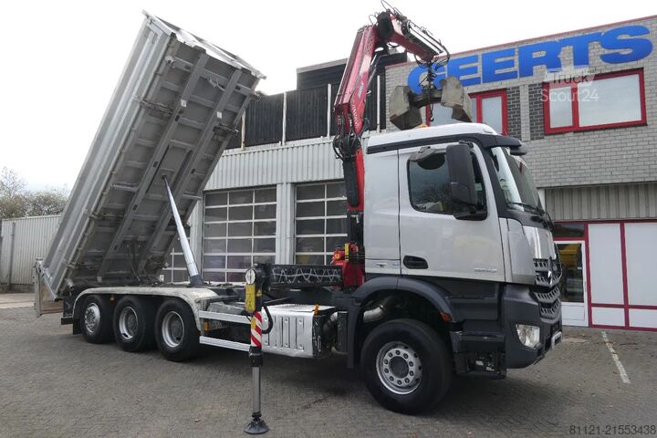 3-zijdige kipper Mercedes-Benz Arocs 3643 | 8X4 Tridem | 3 Side Tipper | Fassi...