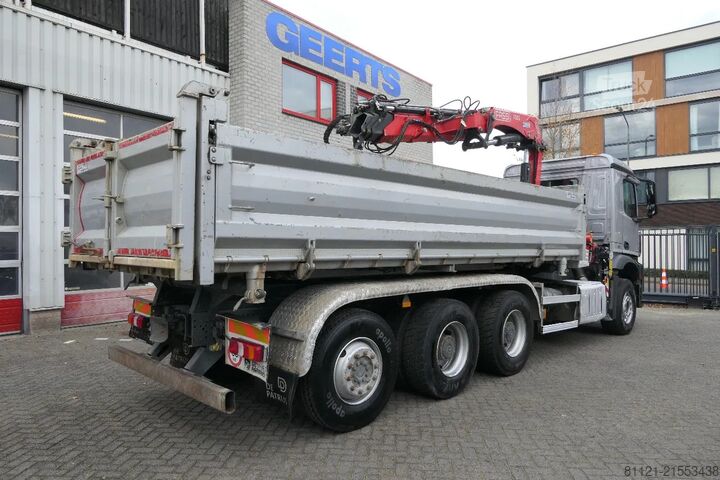 3-zijdige kipper Mercedes-Benz Arocs 3643 | 8X4 Tridem | 3 Side Tipper | Fassi...