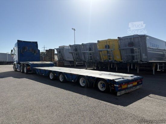Вантажівка і причіп DAF XG+ 530 FTG 6X2 FULL AIR KOMPLETTZUG , HANGLER TIEFLADER