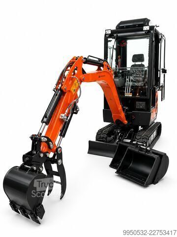 Mini bager z gretjem in klimatsko napravo Tec-Point SE18 Minibagger 1,8 Klasse