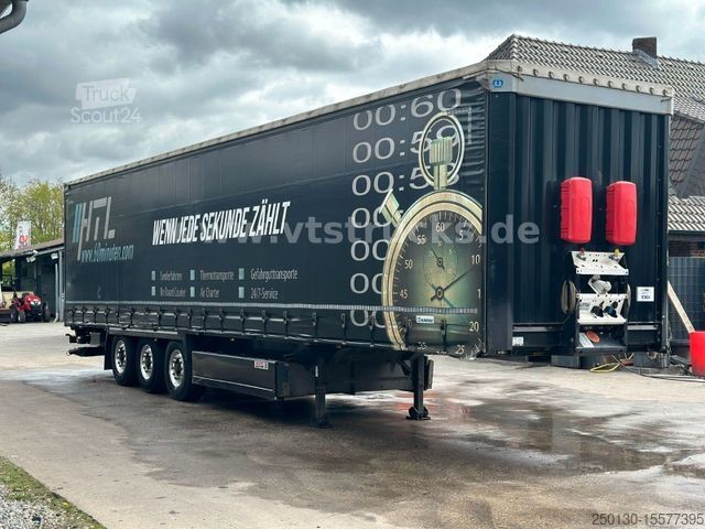 Naczepa otwarta z plandeką KRONE SD Pritsche + Plane, Ladebordwand,Edscha-Verdeck