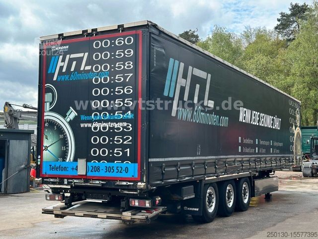 Naczepa otwarta z plandeką KRONE SD Pritsche + Plane, Ladebordwand,Edscha-Verdeck