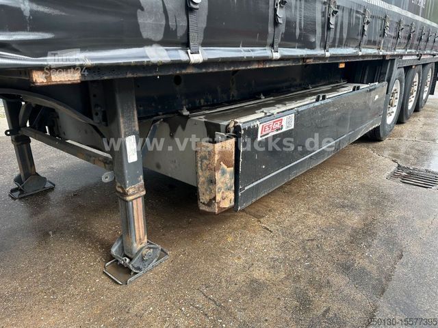 Naczepa otwarta z plandeką KRONE SD Pritsche + Plane, Ladebordwand,Edscha-Verdeck