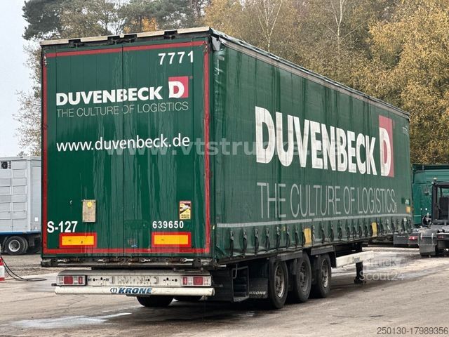 Odprta polprikolica s ponjavo KRONE SD Pritsche + Plane Edscha-Verdeck