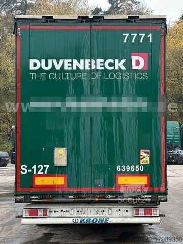 Open oplegger met zeil KRONE SD Pritsche + Plane Edscha-Verdeck