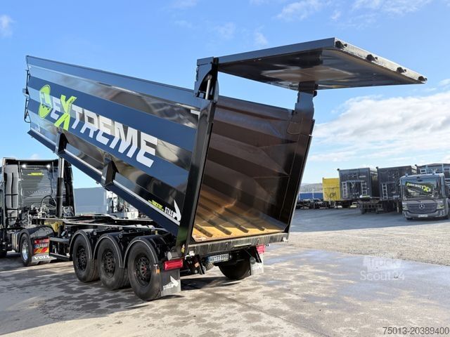 Billenős félpótkocsi STAS 50 cbm HardoX Gesteinskipper, MIETEN?