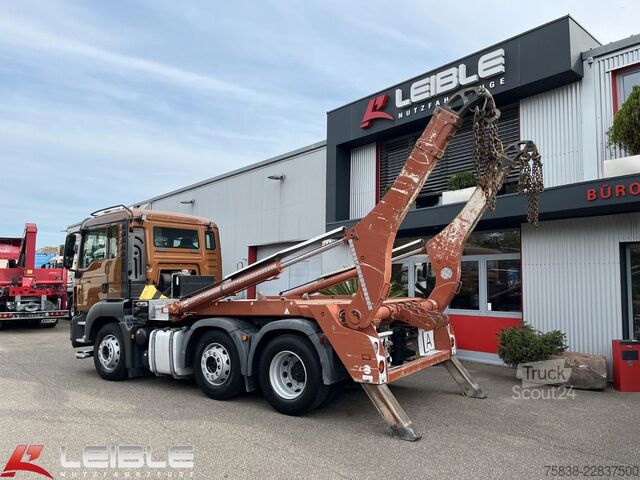 Absetzkipper LKW MAN TGS 26.470 6x2/4*Gergen Teleskop*234 TKM*Leder*