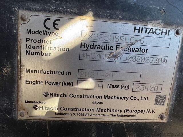 Lánctalpas kotrógép HITACHI ZX 225 USRLC-6