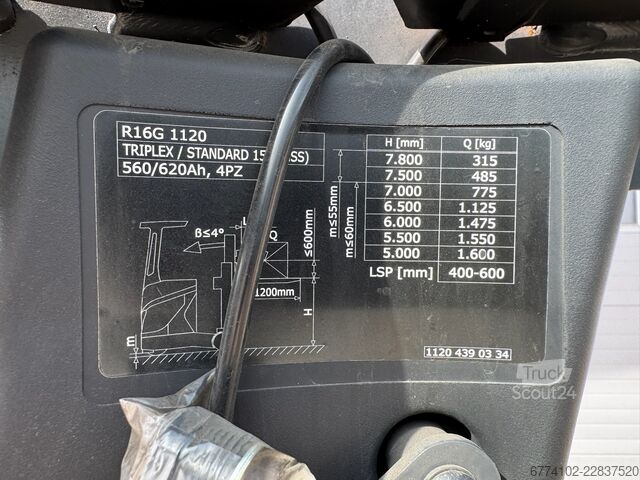 Carrelli retrattili Linde R16G--EK