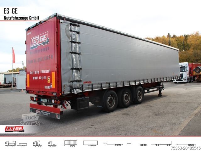 Open oplegger met zeil KÖGEL 3-Achs-Cargo-Coil-Pritschensattelanhänger