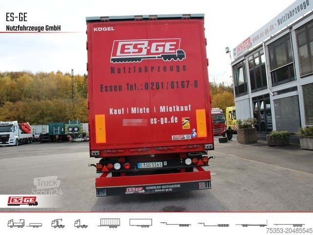 Open oplegger met zeil KÖGEL 3-Achs-Cargo-Coil-Pritschensattelanhänger