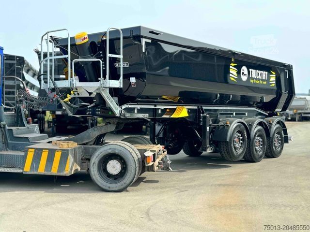 Tipper semitrailer SCHWARZMÜLLER ALU Halfpipe 25 cbm, 5 t. leer, MIETEN?