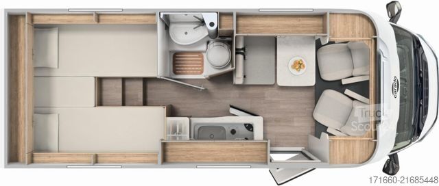 Félintegrált lakóautó CARADO pro+ V 337 Combi 6 E, Automatik