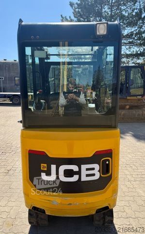 Mini-pelle JCB 16C-1 / 2021 BJ / 518 H/ 3 x Löffel