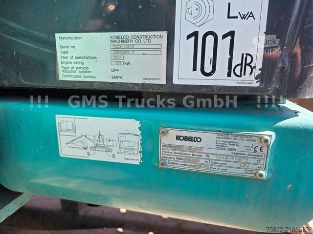 Larvegraver KOBELCO 210 NLC / Oil Quick SW 2 Löffel