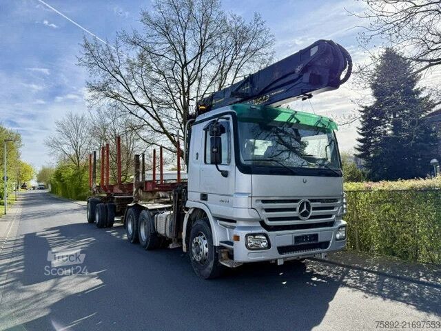 Standard-SZM Mercedes-Benz Actros 2644 Holz Kran Palfinger SRX47/Komplettzug