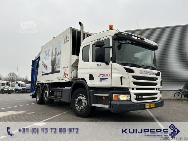 Abfallsammelfahrzeug Scania P 280 / Haller X2C MEKAV 20 m3 / Garbage Truck ...