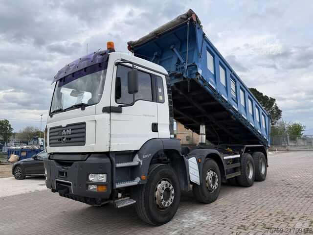 Autocarro ribaltabile MAN 41.480 TGA KIPPER 8x4 40Ton Euro3