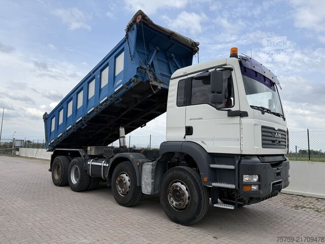 Autocarro ribaltabile MAN 41.480 TGA KIPPER 8x4 40Ton Euro3
