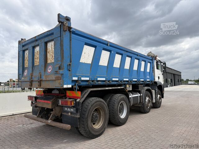 Autocarro ribaltabile MAN 41.480 TGA KIPPER 8x4 40Ton Euro3