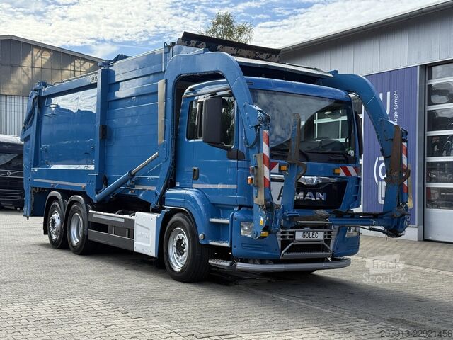 Autospecială de gunoi MAN TGS 26.320 6x2-4 Müllwagen Frontlader