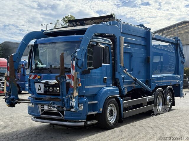 Autospecială de gunoi MAN TGS 26.320 6x2-4 Müllwagen Frontlader